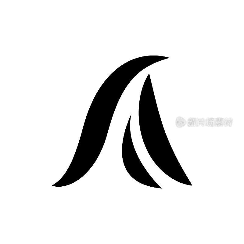 A Logo风格形状